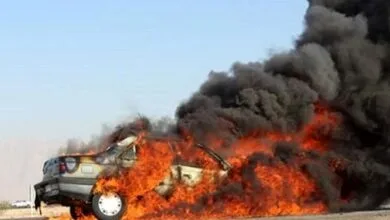 تصادف و انفجار خودروی شهروند اصفهانی باعث مرگ دو نفر شد