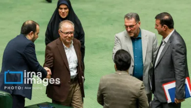 خوش و بش معاون پارلمانی پزشکیان در مجلس + عکس