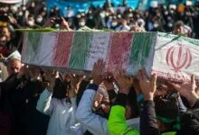 تصویر فرزند شیرخوار شهید جهاندیده از شهدای حمله اسرائیل