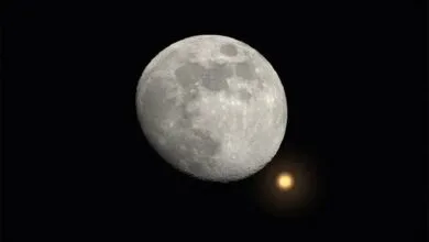 ماه و مریخ همنشین شدند +عکس