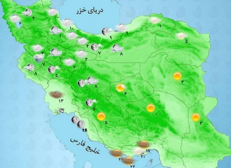 تشریح جزئیات تغییرات دمای کشور طی هفته آینده