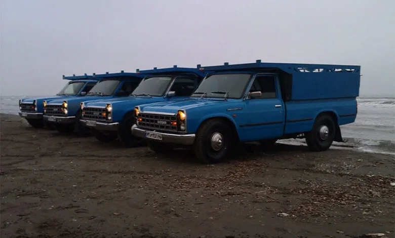 تشییع جنازه با نیسان آبی در شهر باغمبک +فیلم