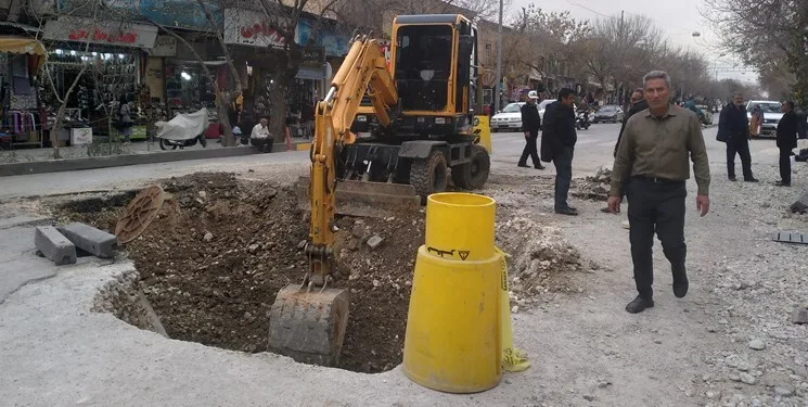 فرونشست زمین در محدوده بازار وکیل شیراز