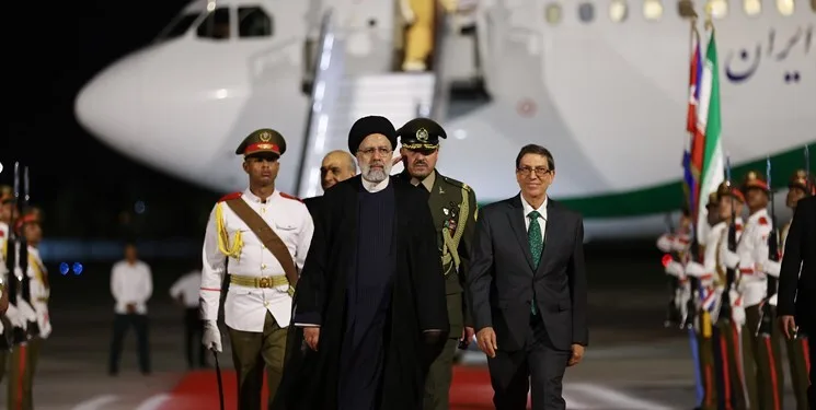 رئیسی وارد کوبا شد