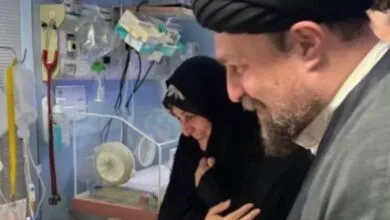 احمد خمینی پسر سید حسن خمینی پدر شد