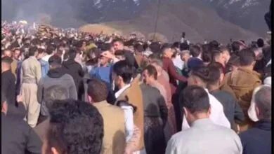 رقص و شادی در مراسم پیشواز از نوروز در کردستان