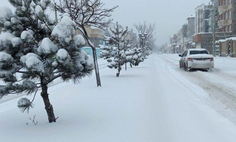 عکس دیدنی از ارتفاع برف در تجریش تهران
