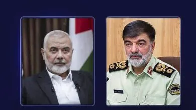 سردار رادان شهادت اسماعیل هنیه را تسلیت گفت