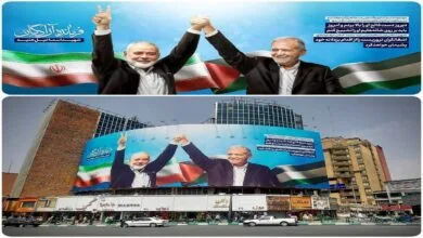 تصویر فرمانده آزادگان بر روی دیوارنگاره میدان ولیعصر (عج)