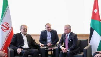 دیدار و گفتگوی پزشکیان با پادشاه اردن +عکس