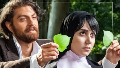 امیرحسین فتحی و پریناز ایزدیار در پشت صحنه سریال شهرزاد