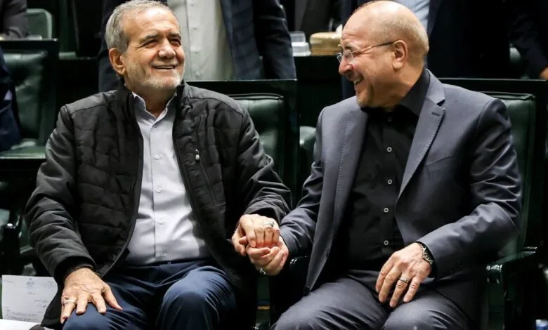 این لحظه از ملاقات قالیباف و پزشکیان بحث‌برانگیز شد