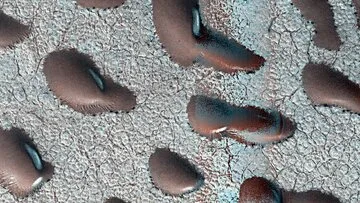 مریخ سفیدپوش شد +عکس
