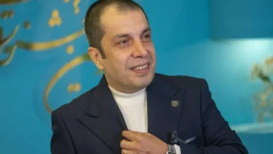 عباس جمشیدی‌فر و همسر دومش در جشنواره فجر