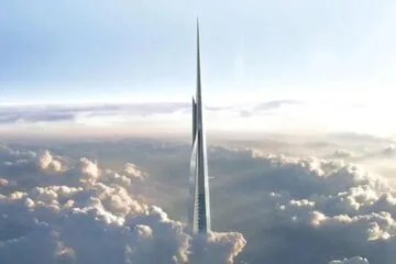 تصاویری دیدنی از برج هزار متری بن سلمان