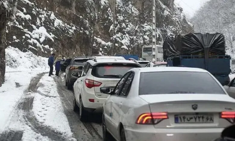 بازگشایی جاده چالوس پس از ۵ ساعت مسدودی